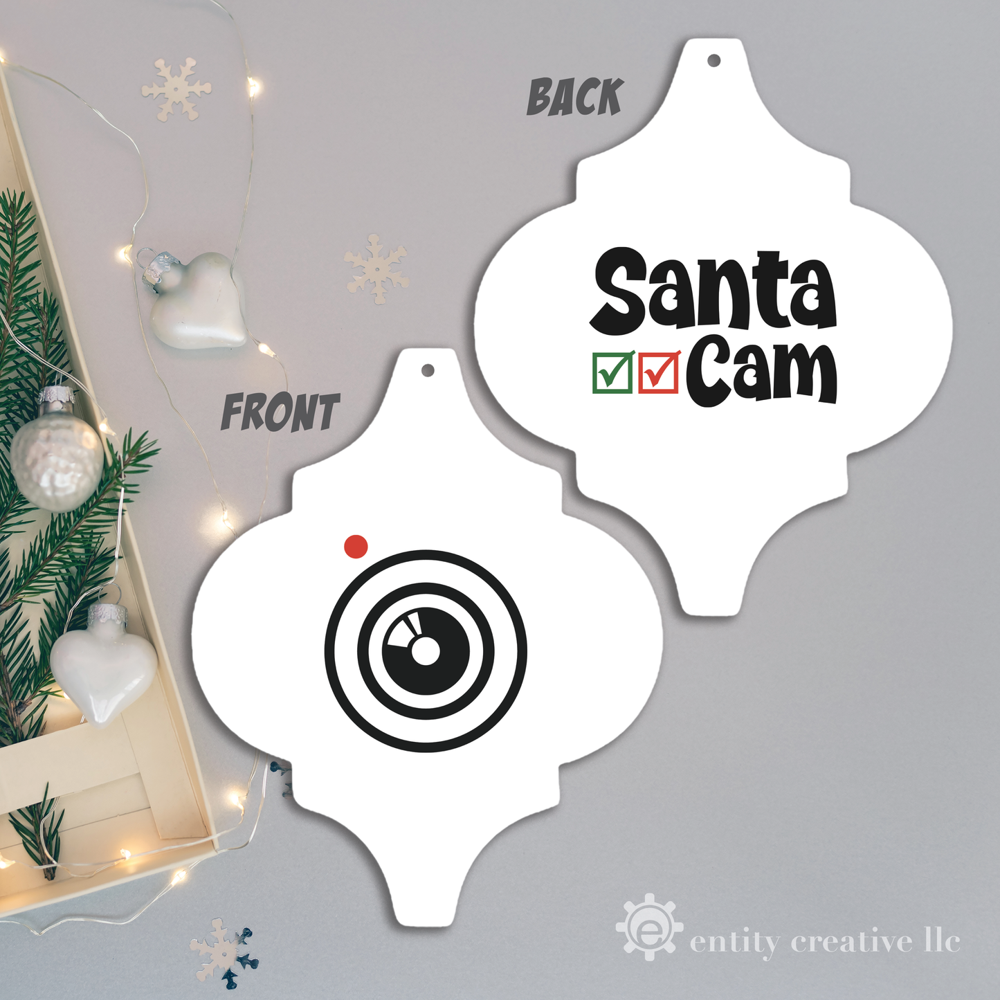 Santa Cam Ornament