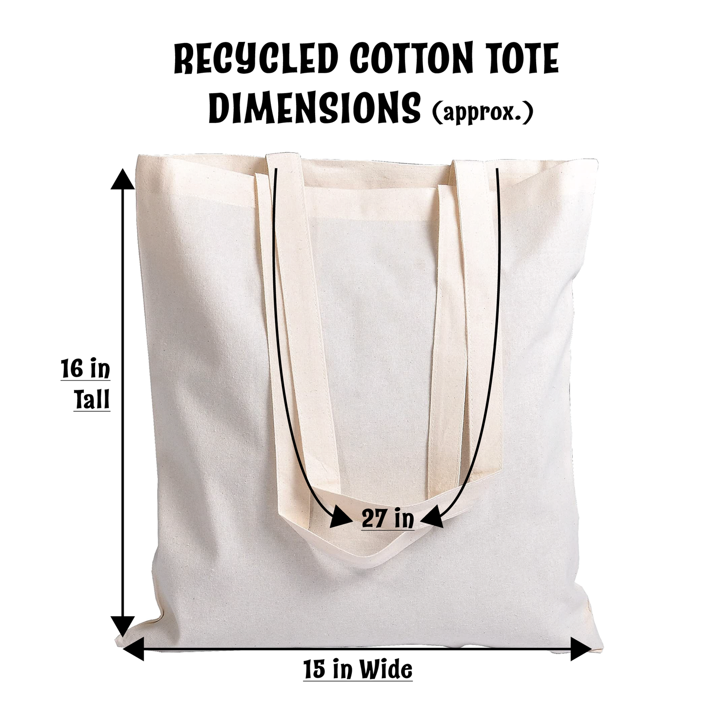 Recycled Cotton Tote: Sanderson Sisters Broomstick Co.